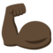 Flexed Biceps - Black emoji on Emojione